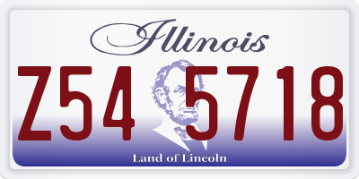 IL license plate Z545718