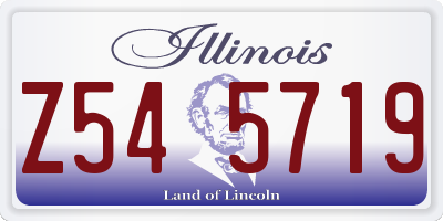 IL license plate Z545719