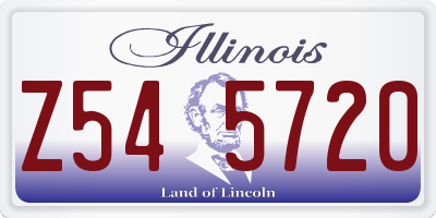 IL license plate Z545720