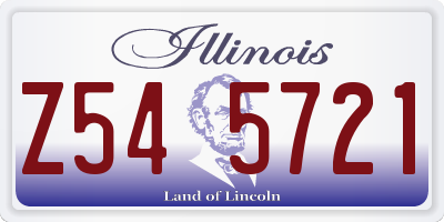 IL license plate Z545721