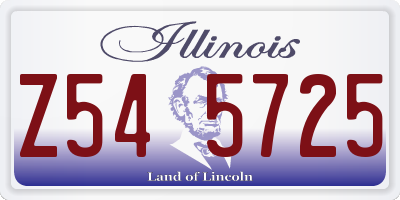 IL license plate Z545725