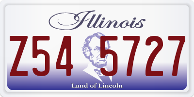 IL license plate Z545727