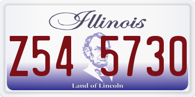 IL license plate Z545730