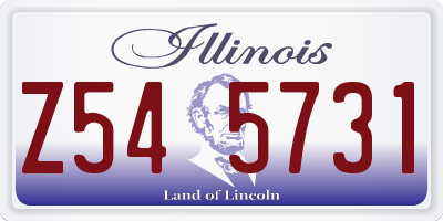 IL license plate Z545731