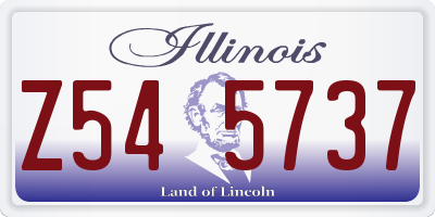 IL license plate Z545737