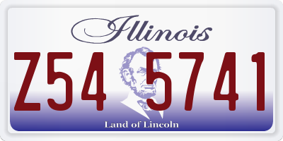 IL license plate Z545741