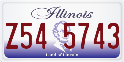 IL license plate Z545743