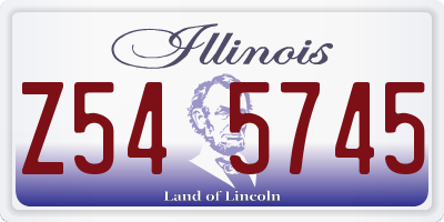 IL license plate Z545745