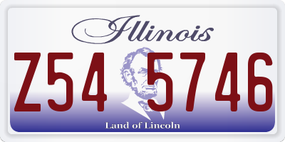 IL license plate Z545746