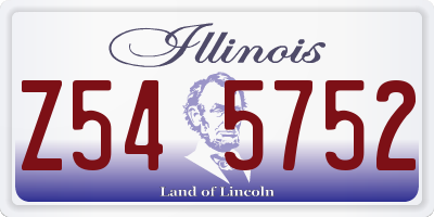 IL license plate Z545752