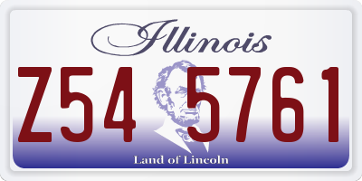 IL license plate Z545761