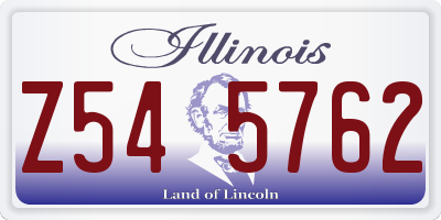 IL license plate Z545762
