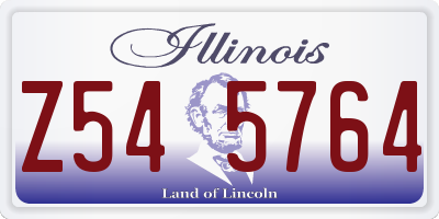 IL license plate Z545764