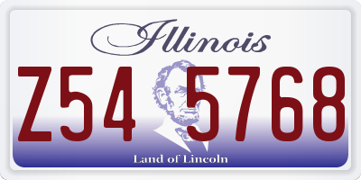 IL license plate Z545768