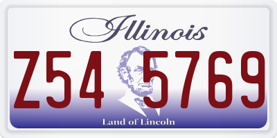 IL license plate Z545769
