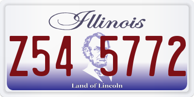 IL license plate Z545772