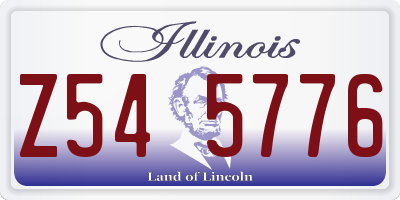 IL license plate Z545776