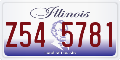 IL license plate Z545781