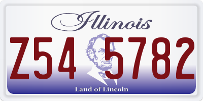 IL license plate Z545782