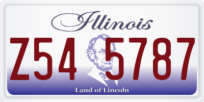 IL license plate Z545787