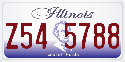 IL license plate Z545788