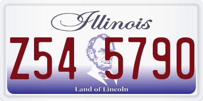 IL license plate Z545790