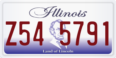 IL license plate Z545791