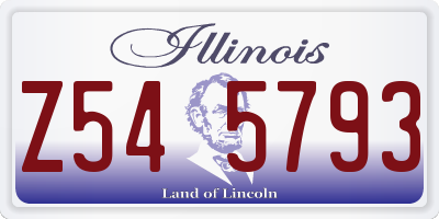 IL license plate Z545793