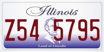 IL license plate Z545795