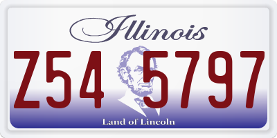 IL license plate Z545797