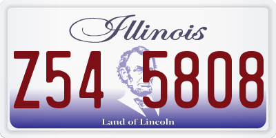 IL license plate Z545808
