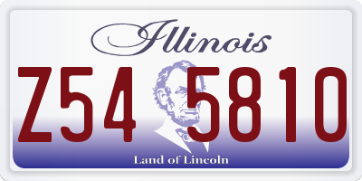 IL license plate Z545810