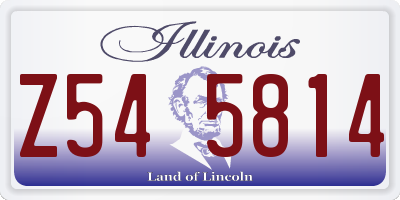 IL license plate Z545814