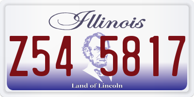 IL license plate Z545817