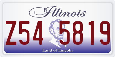 IL license plate Z545819