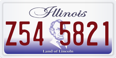 IL license plate Z545821
