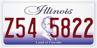 IL license plate Z545822