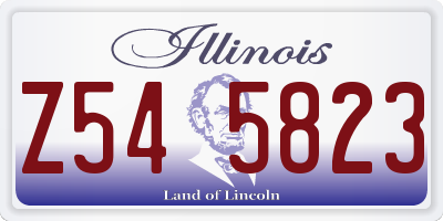 IL license plate Z545823