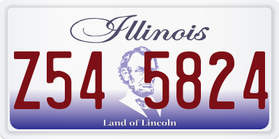 IL license plate Z545824