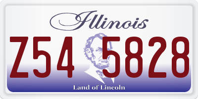 IL license plate Z545828