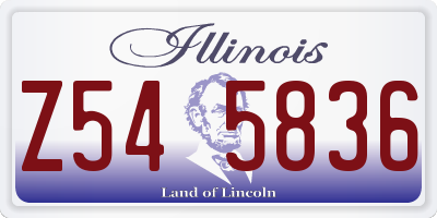 IL license plate Z545836