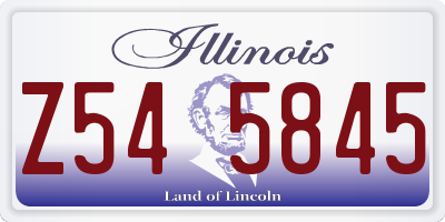 IL license plate Z545845