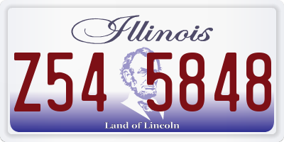 IL license plate Z545848