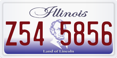IL license plate Z545856