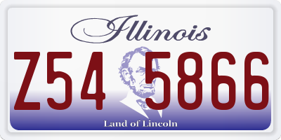 IL license plate Z545866