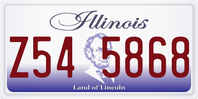 IL license plate Z545868