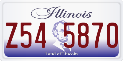 IL license plate Z545870