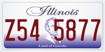 IL license plate Z545877