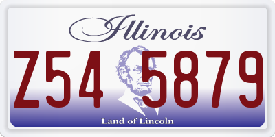 IL license plate Z545879