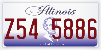 IL license plate Z545886